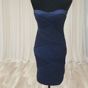 Gorgeous strapless royal blue cocktail dress